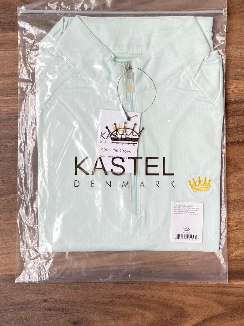 Kastel Denmark Short Sleeve Equestrian Shirt - Light Blue - Youth Small - Picture 2 of 5